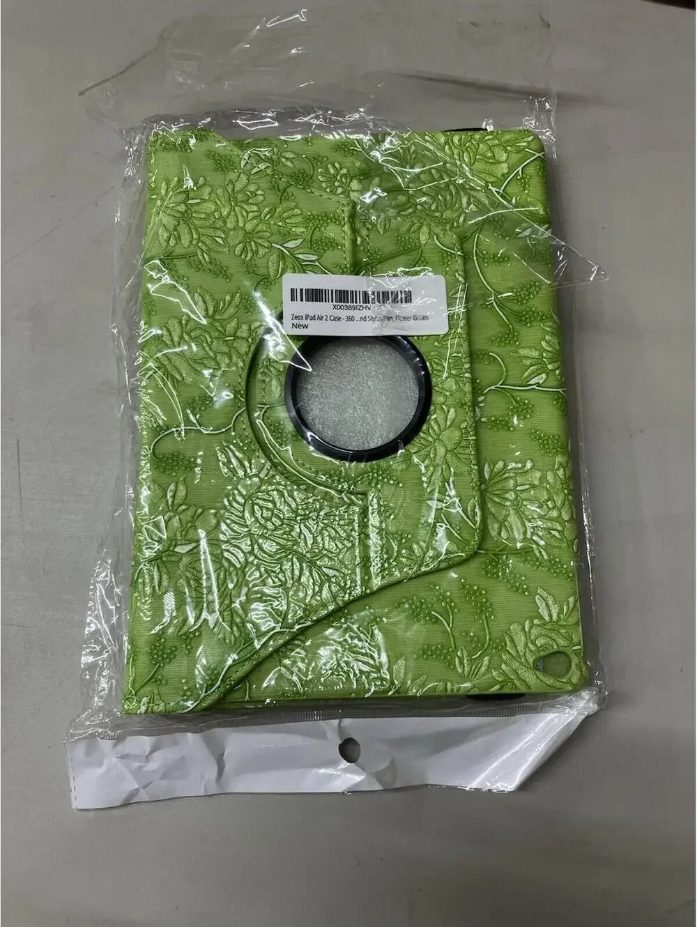 NEW Zeox iPad Air 2 Case, In Green 360 Degree Swivel W/Protective Screen